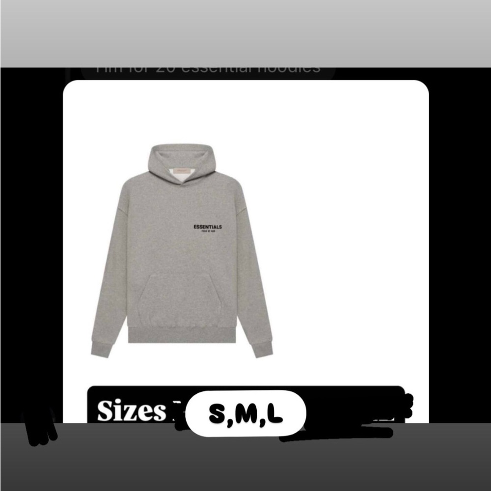 Essentials Men's dark oatmeal Hoodie